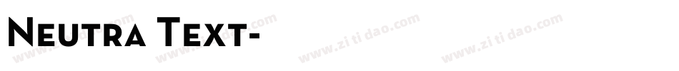 Neutra Text字体转换